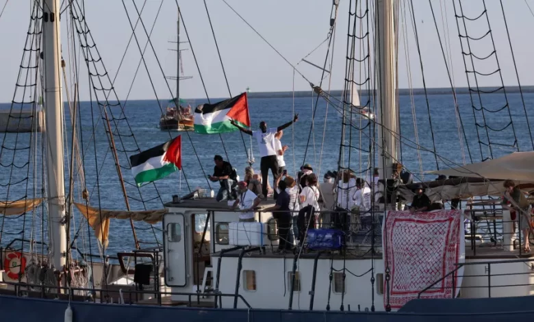 Após contratempos, flotilha estima chegar a Gaza no prazo de 5 a 8 dias