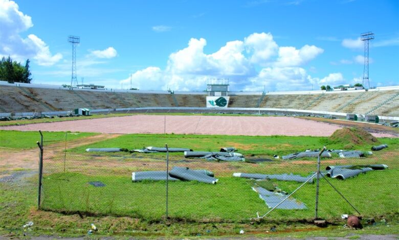 Obras de reabilitação do Estádio da Machava na fase de acabamentos