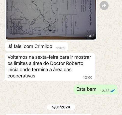 Roberto Albino aumentou hectares de terra chemba