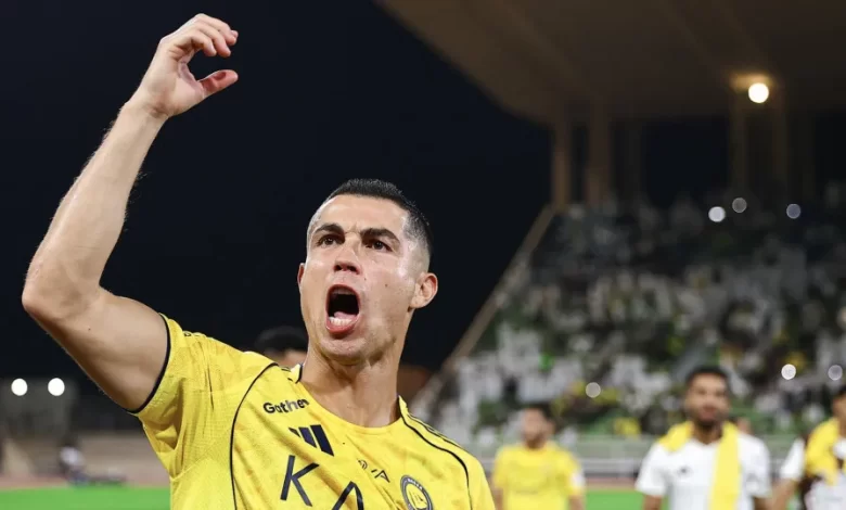 A reação de Cristiano Ronaldo após mais um passo rumo à história