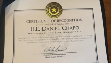 Chapo distinguido em Houston em reconhecimento pela sua liderança e compromisso