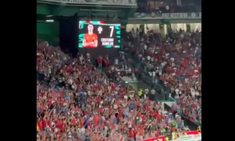Ensurdecedor. Cristiano Ronaldo bisou por Portugal e Alvalade 'vibrou'