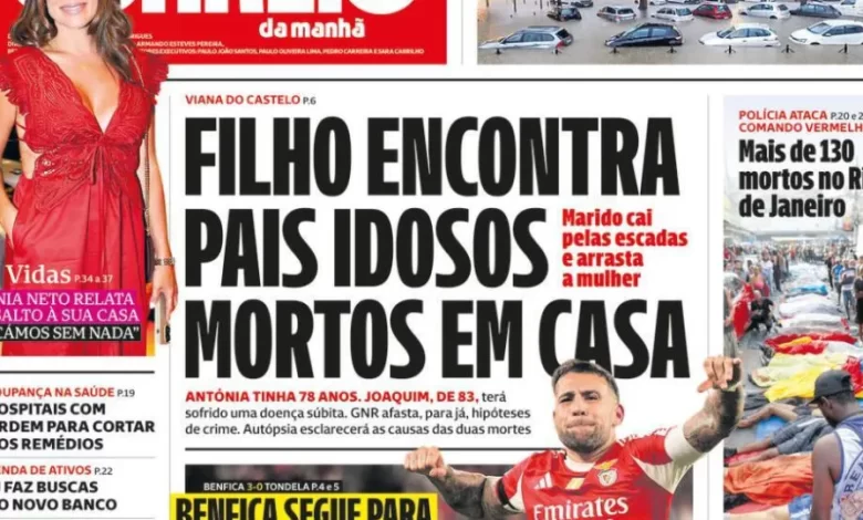 Hojé é notícia: Encontra pais mortos em casa; BPN ainda pesa no OE