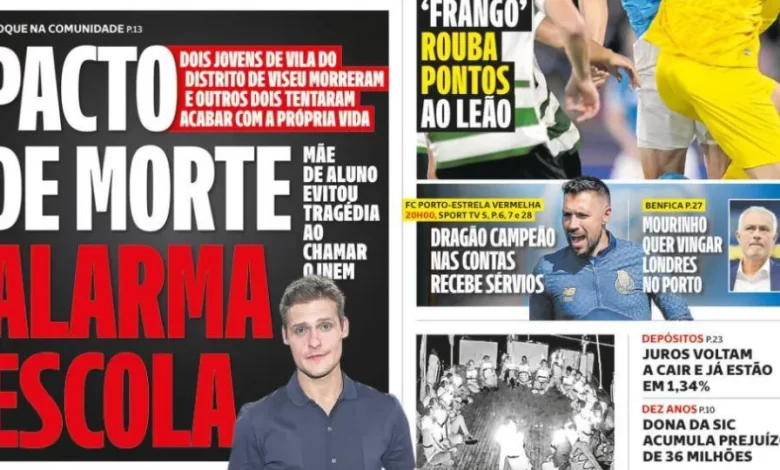 Hoje é notícia: Pacto de morte alarma escola; Ofensas? Professor suspenso