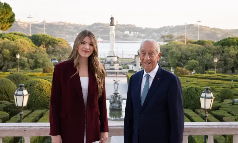 Marcelo recebeu a infanta Sofía no Palácio de Belém. E há fotos