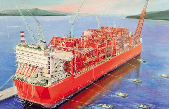 PLATAFORMA FLUTUANTE CORAL NORTE: Vinte e cinco por cento de gás será para consumo doméstico