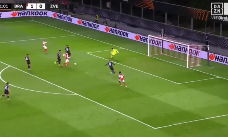 Ricardo Horta serve de 'empregado' e dá primeiro golo a Mario Dorgeles