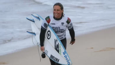 Surfista portuguesa Yolanda Hopkins fecha Ericeira Pro no terceiro lugar