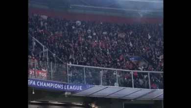 Benfica mostra show de adeptos presentes no primeiro triunfo na Champions