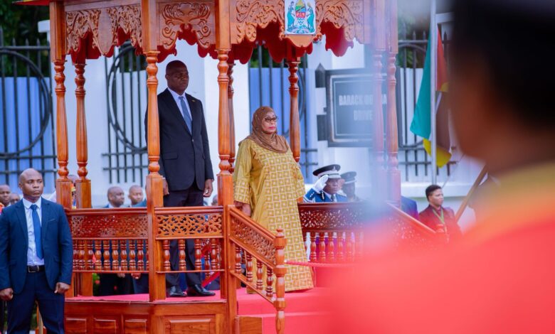 Chefe do Estado na investidura da Presidente eleita da Tanzania Samia