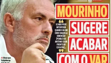 Por cá: De Mourinho a Diogo Costa, com "cabeçadas" pelo meio