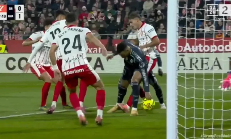 Real Madrid marcou em Girona, mas VAR anulou lance de Mbappé. Eis a razão