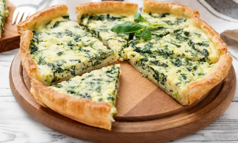Uma pizza "sem culpa" afinal pode ser uma quiche de espinafres