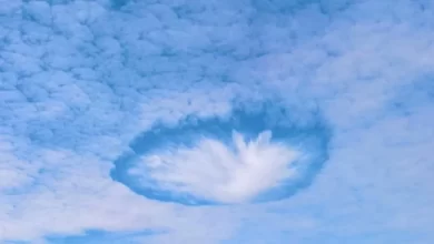 Viu estes buracos no céu? São nuvens perfuradas, um fenónemo raro