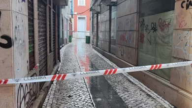 Dono de edifício devoluto que ruiu em Coimbra foi um de 200 notificados