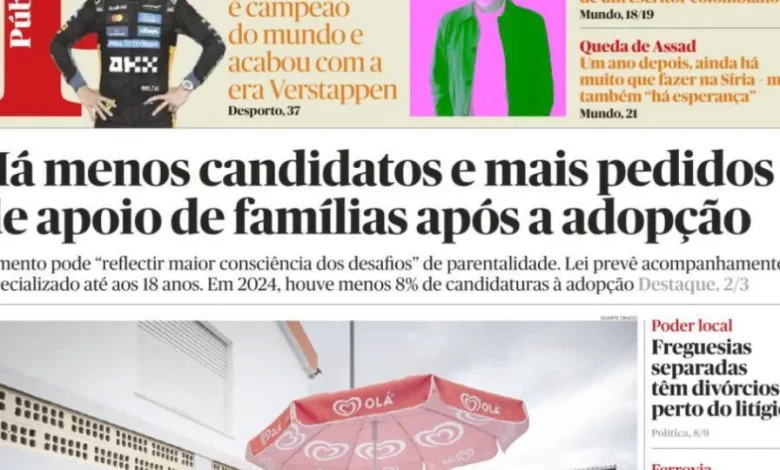 Hoje é notícia: Adoção? Menos candidatos; Chumbos no Secundário sobem