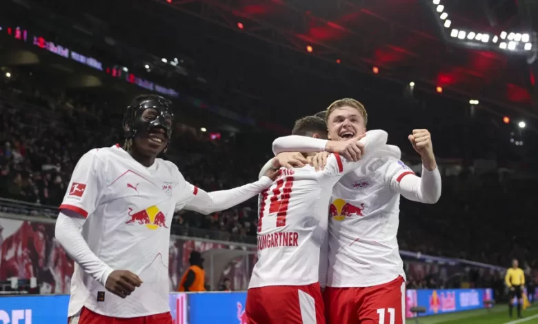 Leipzig goleia Eintracht Frankfurt com contributo especial de Harder