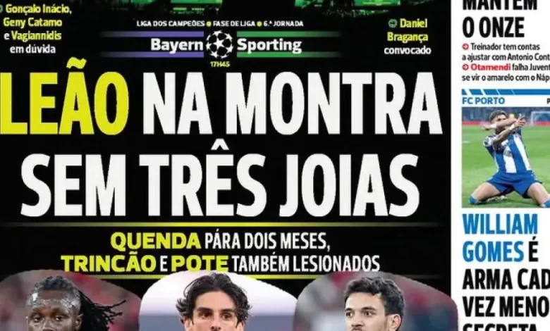 Por cá: Sporting ativa "SOS" em dia de Liga dos Campeões