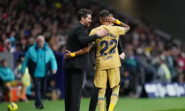 Simeone atira: "Não faço ideia como o Raphinha não ganhou Bola de Ouro"