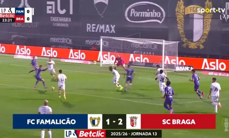 Sporting de Braga atira Pau para a Horta em Famalicão. Eis os golos