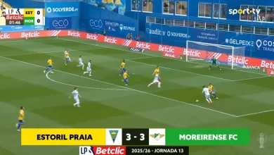 Tem um minuto? Aí está o resumo da jogatana entre Estoril e Moreirense