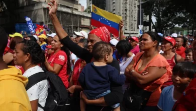 Venezuelanos marcharam contra "imperialismo norte-americano"