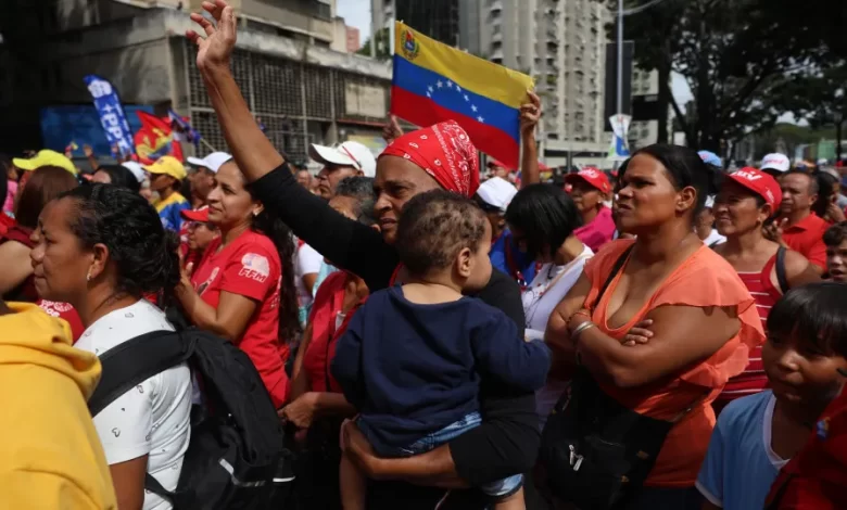 Venezuelanos marcharam contra "imperialismo norte-americano"