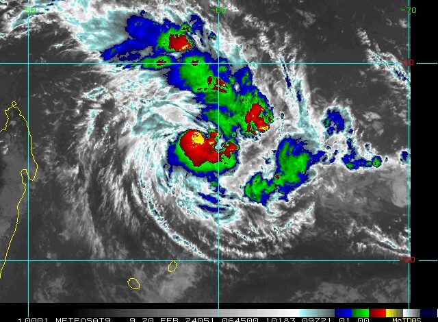 Perturbação Tropical registada no Oceano Índico