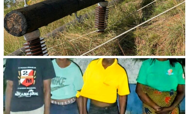 Vandalizados 12 postes de energia em Inhambane