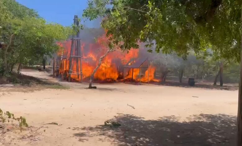 Incêndio destrói três estabelecimentos comerciais em Inhambane