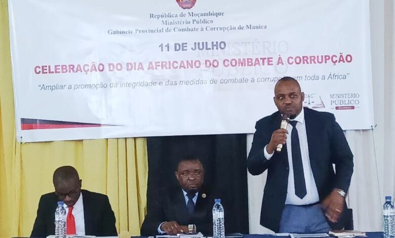 Manica reforça compromisso contra a corrupção