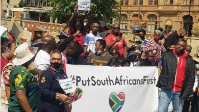 Sul-africanos marcham em Gauteng para exigir prioridade no acesso ao emprego